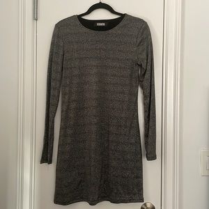 Reformation metallic mini dress